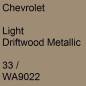 Preview: Chevrolet, Light Driftwood Metallic, 33 / WA9022.